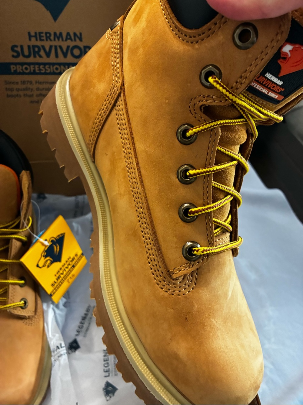 Herman Survivor’s Men’s Work Boot NWT 7.5 - Picture 3 of 6